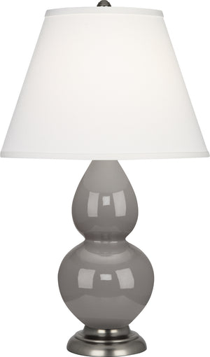 Robert Abbey - 1770X - One Light Accent Lamp - Small Double Gourd - Smoky Taupe Glazed Ceramic