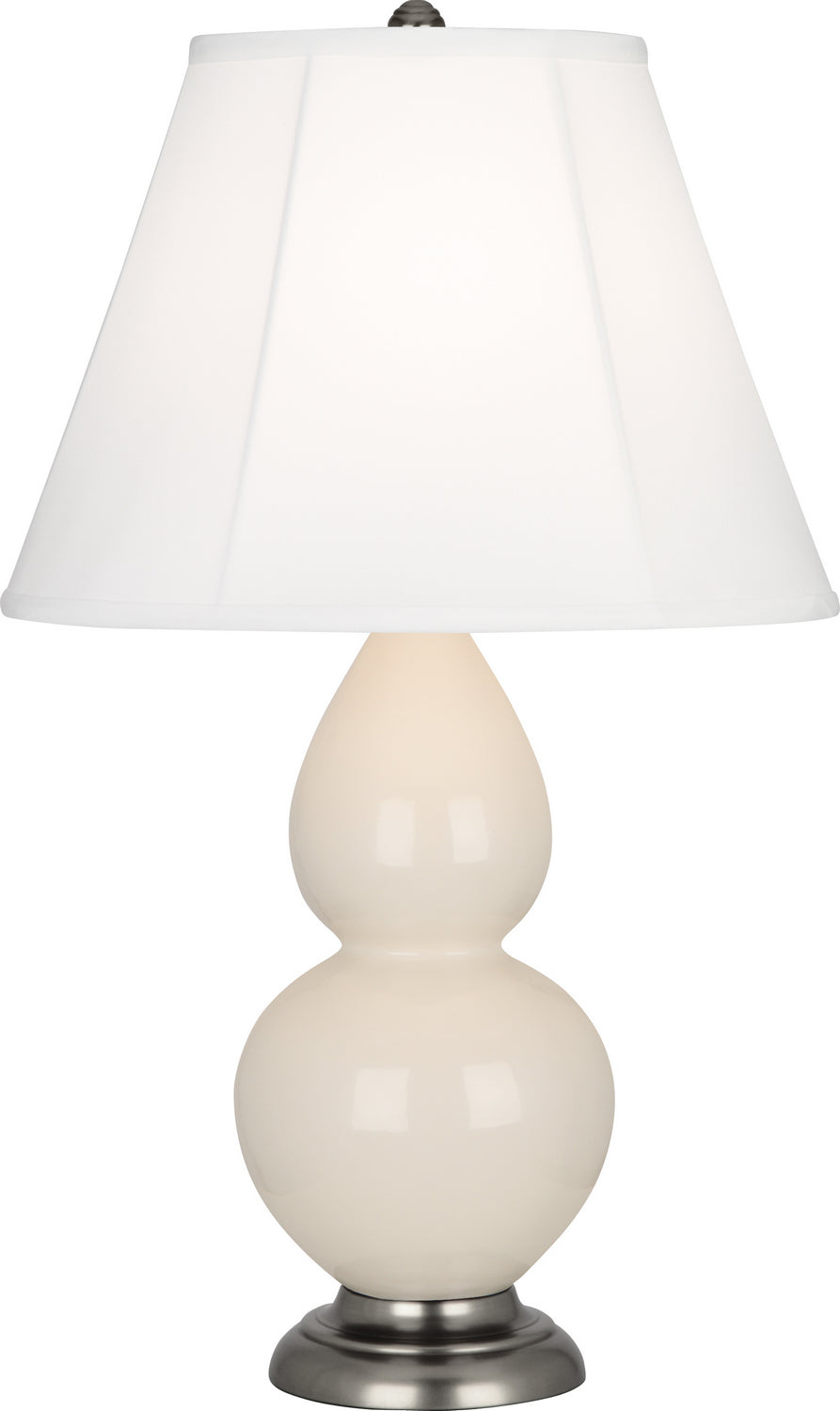 Robert Abbey - 1776 - One Light Accent Lamp - Small Double Gourd - Bone Glazed Ceramic