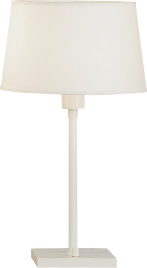 Robert Abbey - 1802 - One Light Table Lamp - Real Simple - Stardust White Powder Coat over Steel