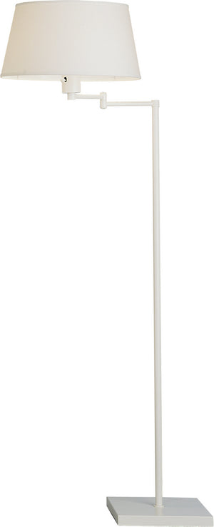 Robert Abbey - 1805 - One Light Floor Lamp - Real Simple - Stardust White Powder Coat over Steel