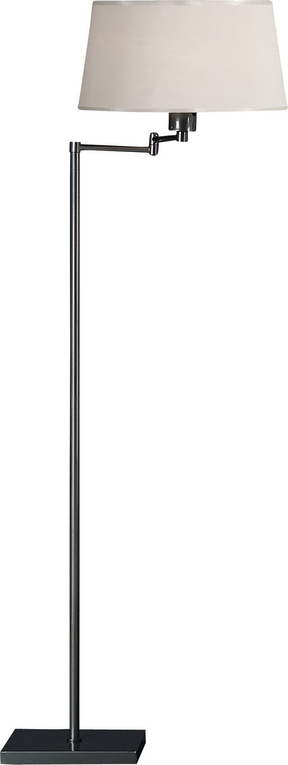 Robert Abbey - 1825 - One Light Floor Lamp - Real Simple - Gunmetal Powder Coat over Steel