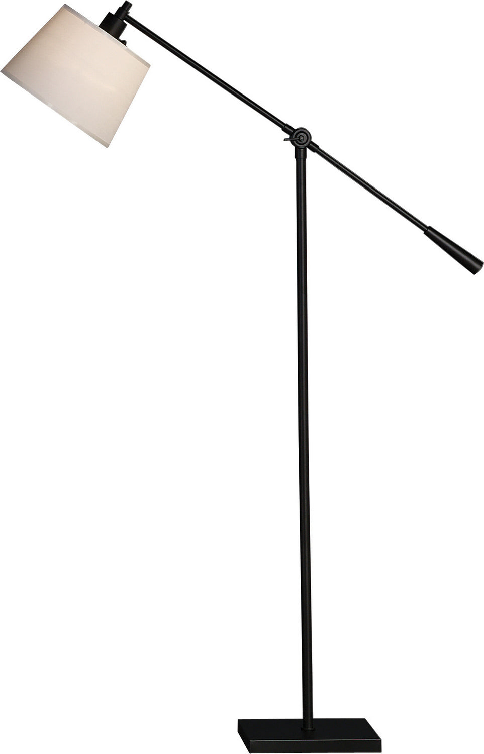 Robert Abbey - 1834 - One Light Floor Lamp - Real Simple - Matte Black Powder Coat over Steel