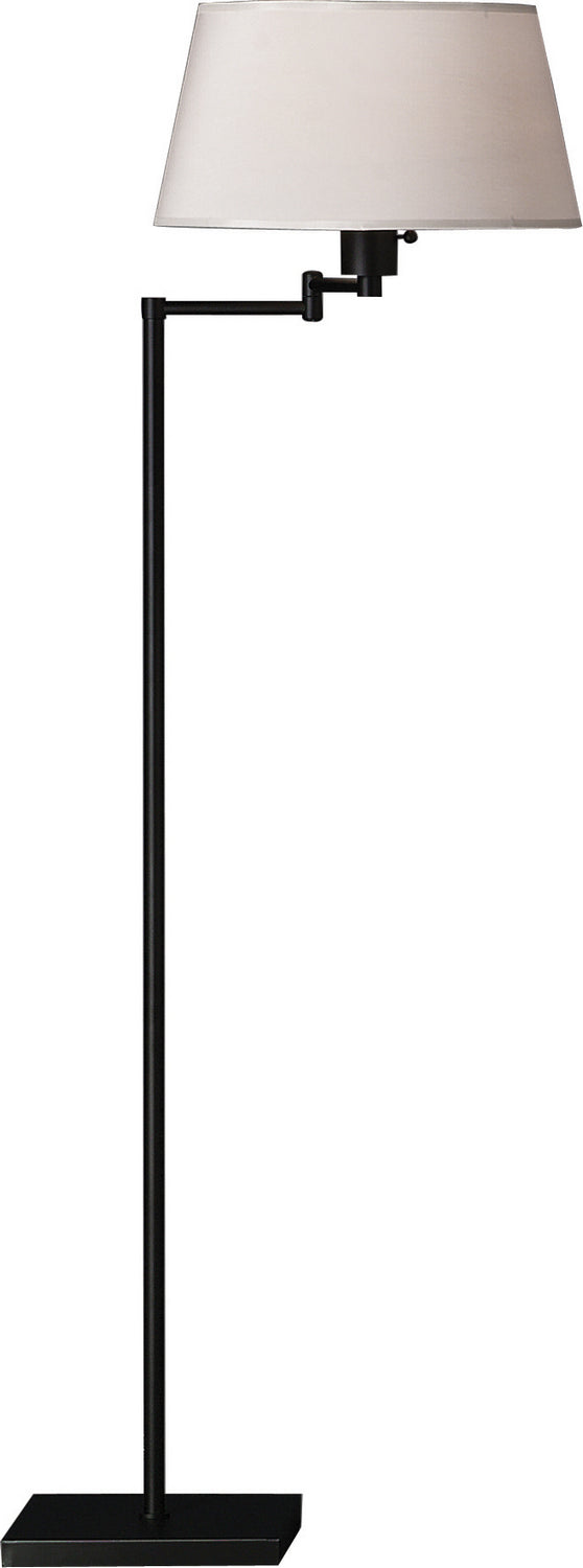 Robert Abbey - 1835 - One Light Floor Lamp - Real Simple - Matte Black Powder Coat over Steel