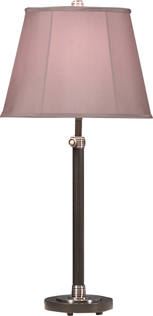 Robert Abbey - 1841 - One Light Table Lamp - Bruno - Lead Bronze w/Ebonized Nickel