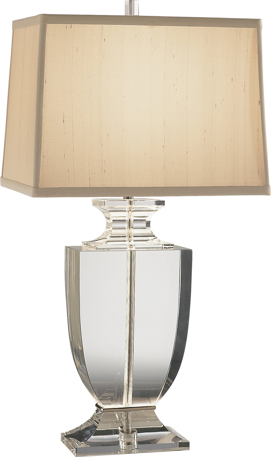 Robert Abbey - 3324 - One Light Table Lamp - Artemis - Clear Lead Crystal w/Silver