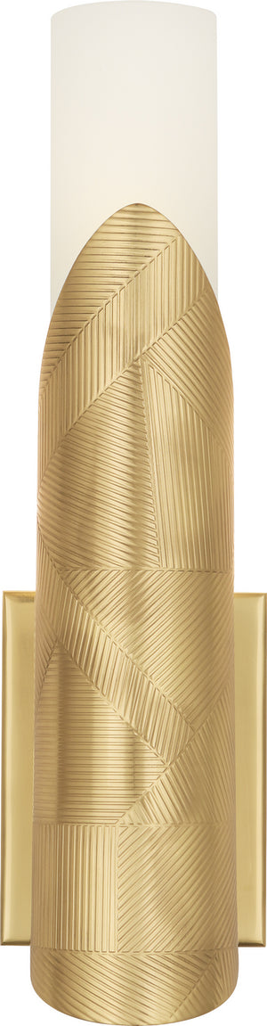 Robert Abbey - 620 - One Light Wall Sconce - Michael Berman Brut - Modern Brass