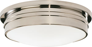 Robert Abbey - S1317 - Three Light Flushmount - Roderick - Polished Nickel