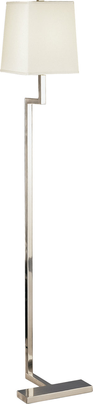 Robert Abbey - S149 - One Light Floor Lamp - Doughnut - Antique Silver