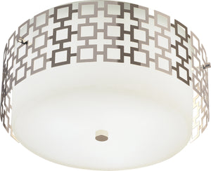 Robert Abbey - S664 - Three Light Flushmount - Jonathan Adler Parker - Polished Nickel