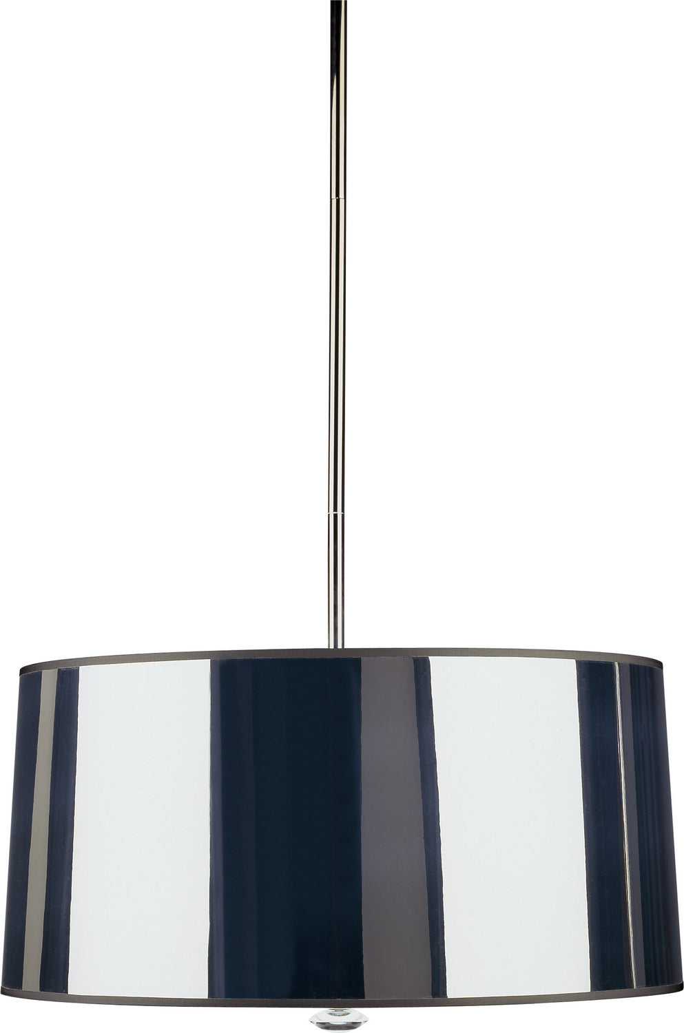 Robert Abbey - S808 - Three Light Pendant - Penelope - Polished Nickel