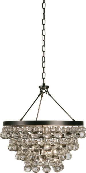 Robert Abbey - Z1000 - Four Light Chandelier - Bling - Deep Patina Bronze
