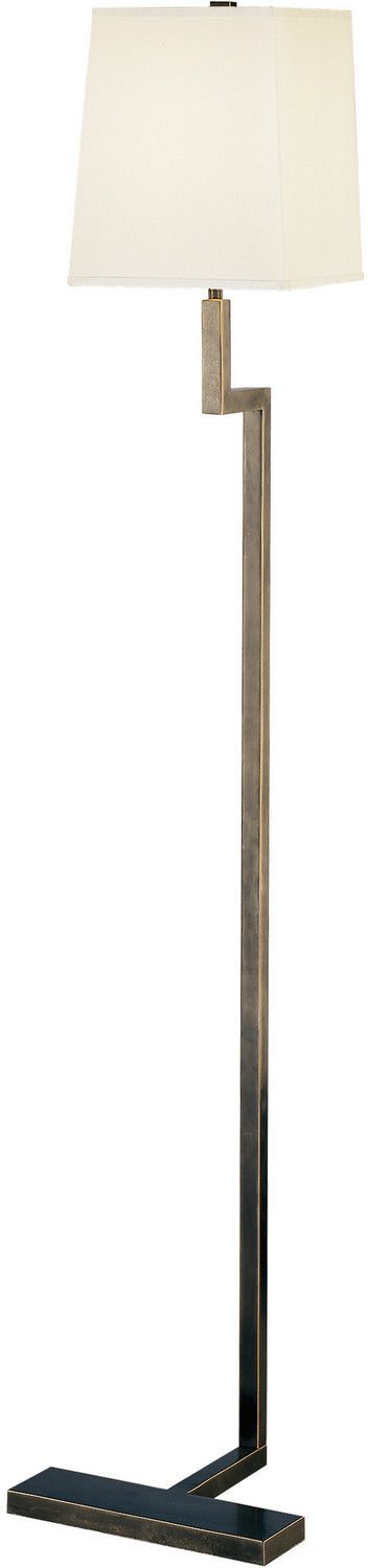 Robert Abbey - Z149 - One Light Floor Lamp - Doughnut - Deep Patina Bronze