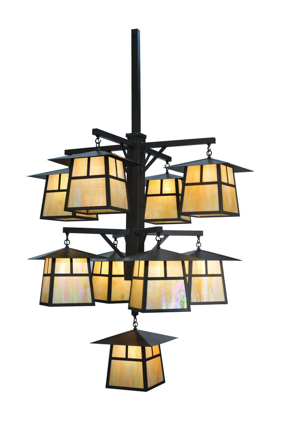 Meyda Tiffany - 77897 - Nine Light Chandelier - Stillwater - Timeless Bronze