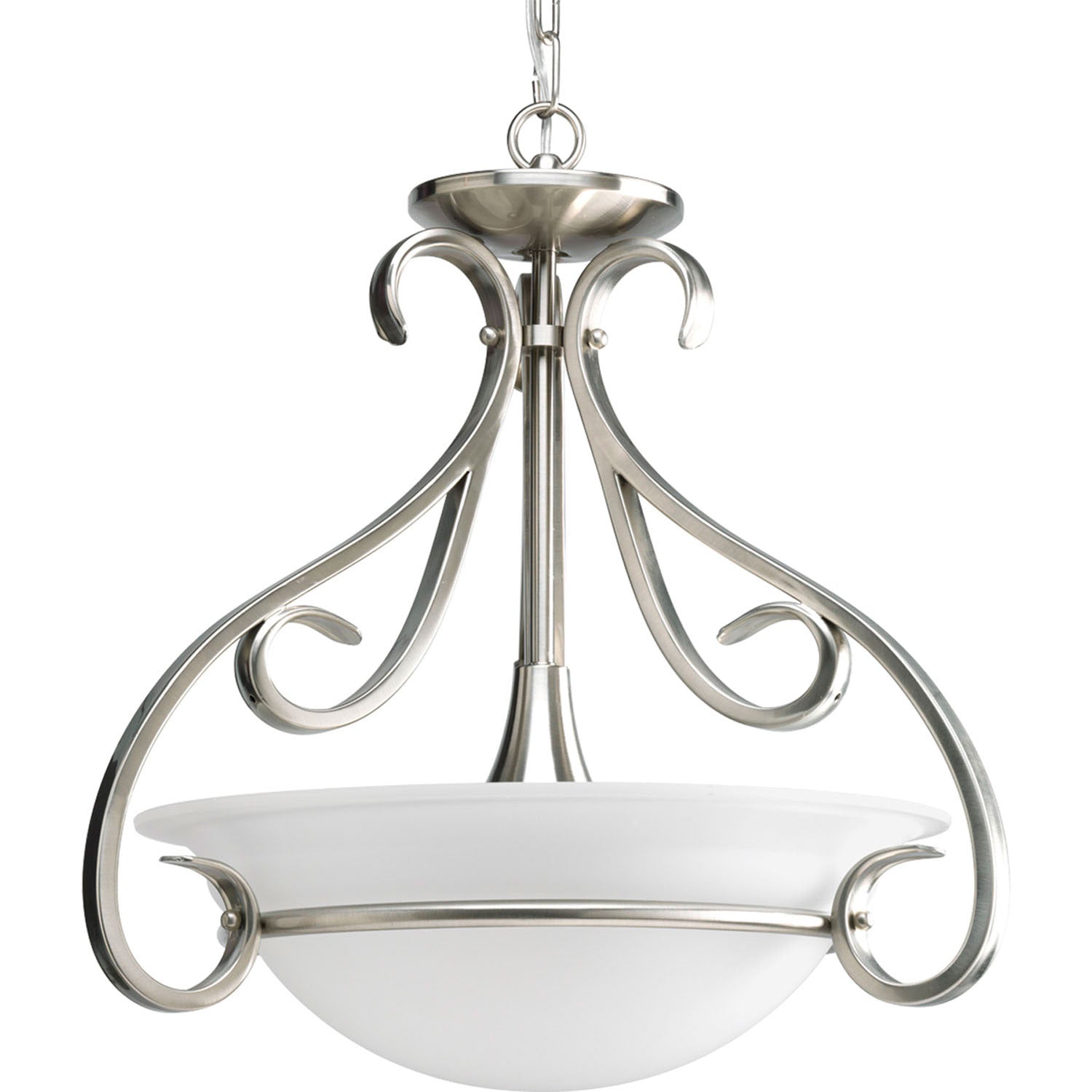 Progress Lighting - P3843-09 - Three Light Foyer Pendant - Torino - Brushed Nickel