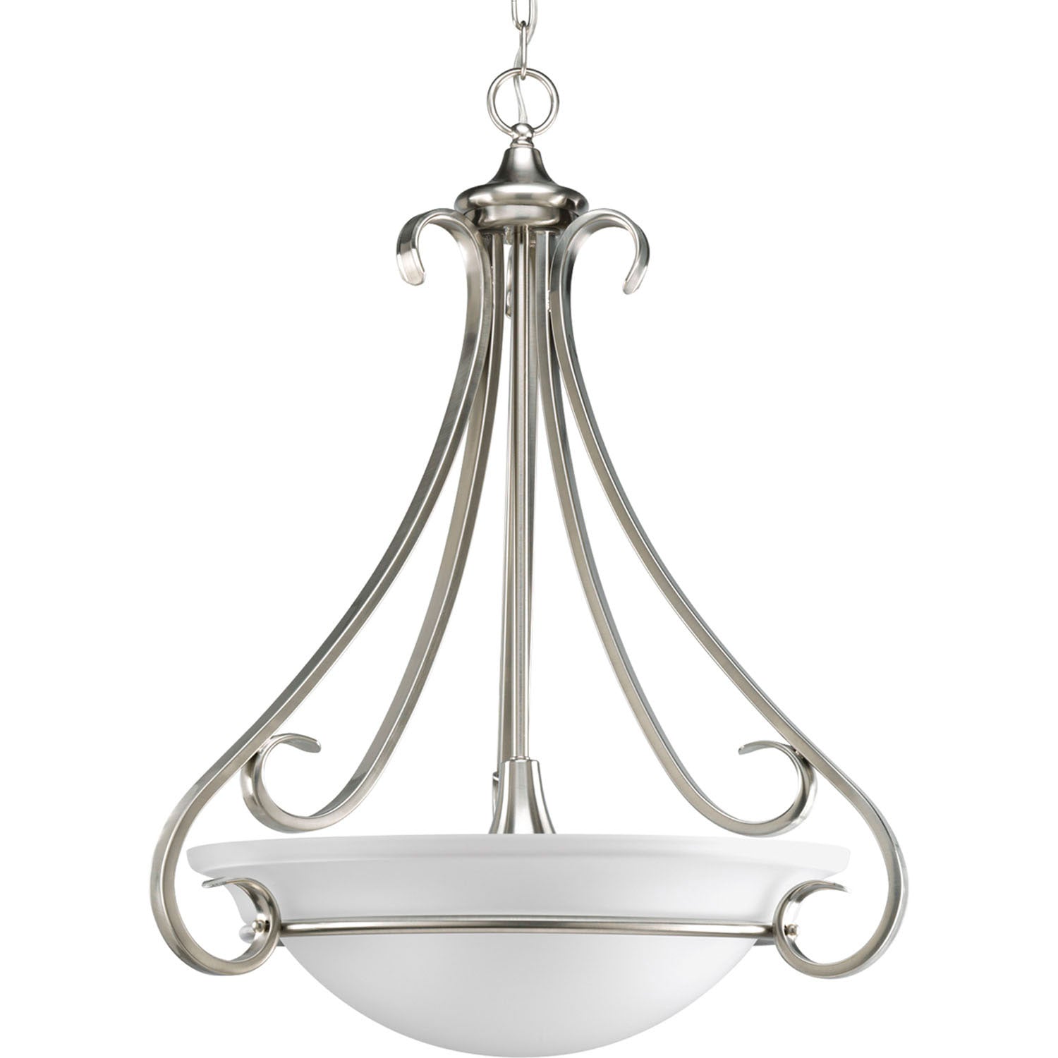 Progress Lighting - P3847-09 - Three Light Pendant - Torino - Brushed Nickel