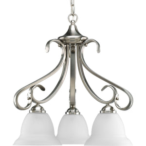 Progress Lighting - P4405-09 - Three Light Chandelier - Torino - Brushed Nickel