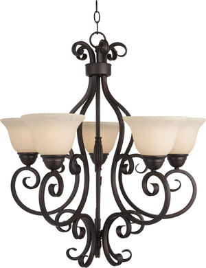 Maxim - 12205FIOI - Five Light Chandelier - Manor - Oil Rubbed Bronze