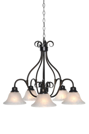 Maxim - 2657MRKB - Five Light Chandelier - Pacific - Kentucky Bronze