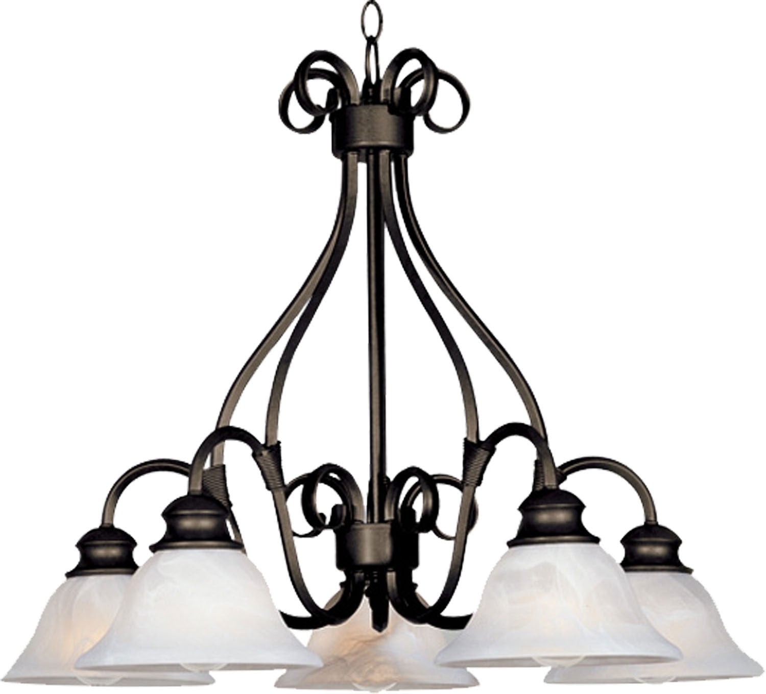 Maxim - 2657MRKB - Five Light Chandelier - Pacific - Kentucky Bronze