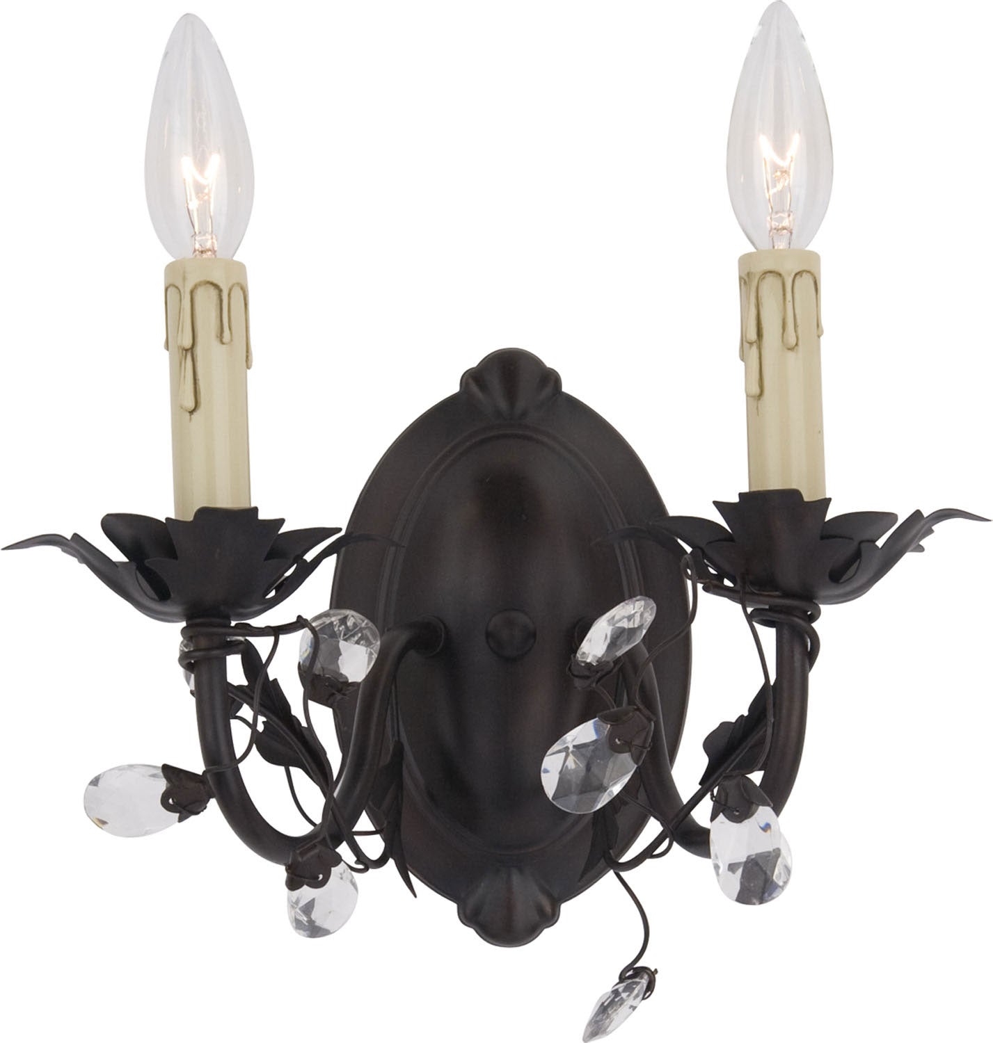 Maxim - 2857OI - Two Light Wall Sconce - Elegante - Oil Rubbed Bronze