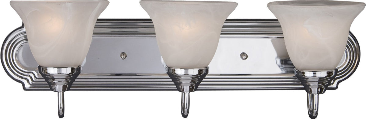 Maxim - 8013MRPC - Three Light Bath Vanity - Essentials - 801x - Polished Chrome