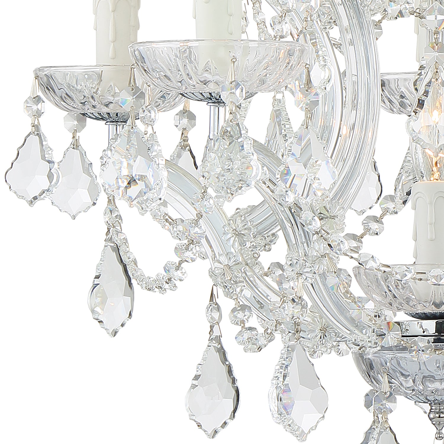 Crystorama - 4405-CH-CL-MWP - Six Light Mini Chandelier - Maria Theresa - Polished Chrome