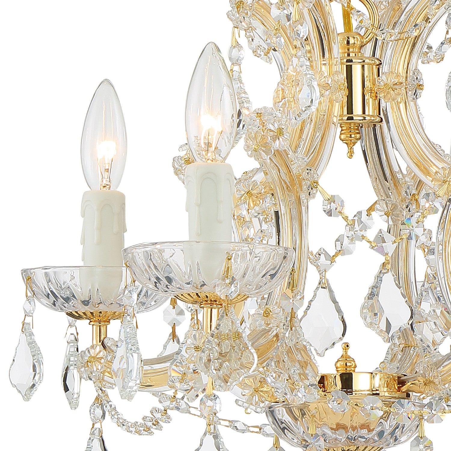 Crystorama - 4474-GD-CL-MWP - Four Light Mini Chandelier - Maria Theresa - Gold