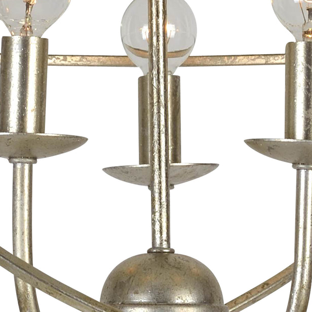 Crystorama - 9225-OS - Three Light Mini Chandelier - Solaris - Olde Silver