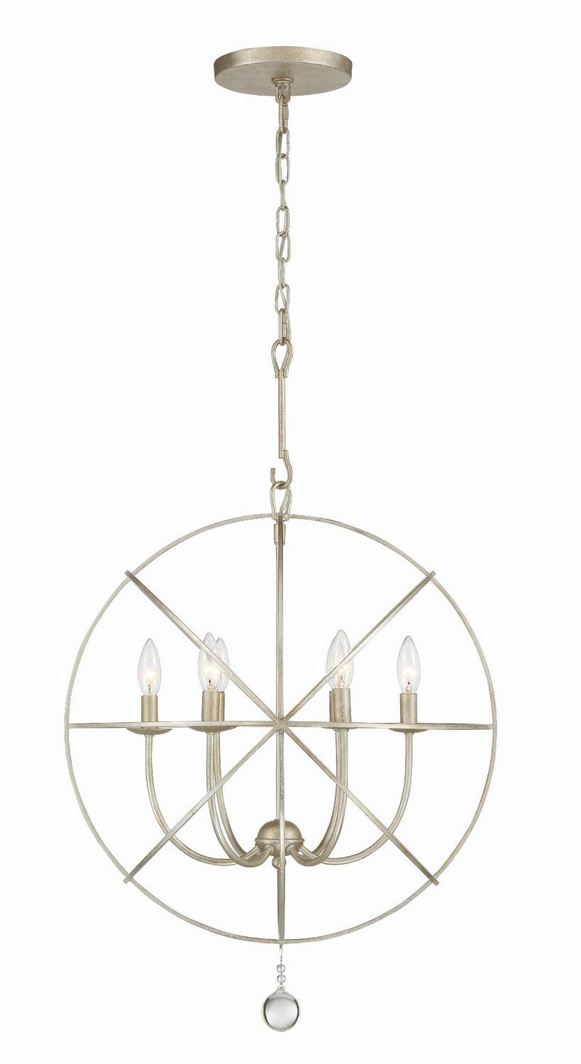 Crystorama - 9226-OS - Six Light Chandelier - Solaris - Olde Silver