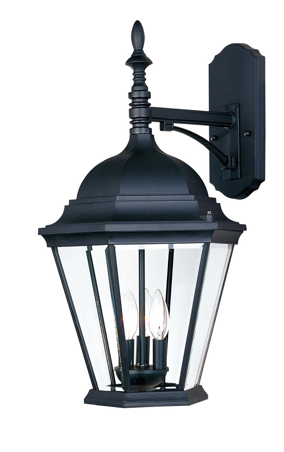 Maxim - 1008BK - Three Light Outdoor Wall Lantern - Westlake - Black