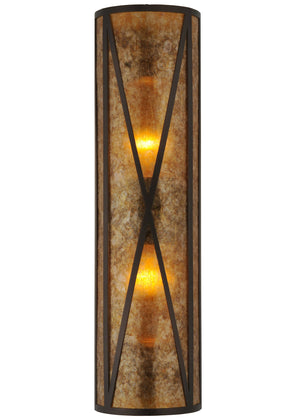 Meyda Tiffany - 106559 - Two Light Wall Sconce - Saltire Craftsman - Mahogany Bronze