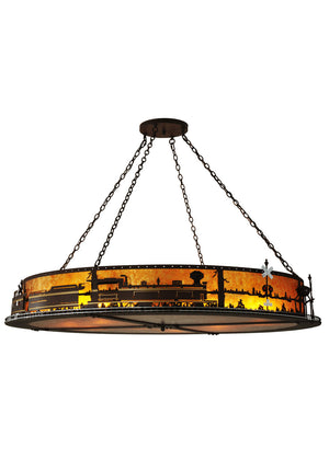 Meyda Tiffany - 107264 - 12 Light Inverted Pendant - Train - Caf Noir