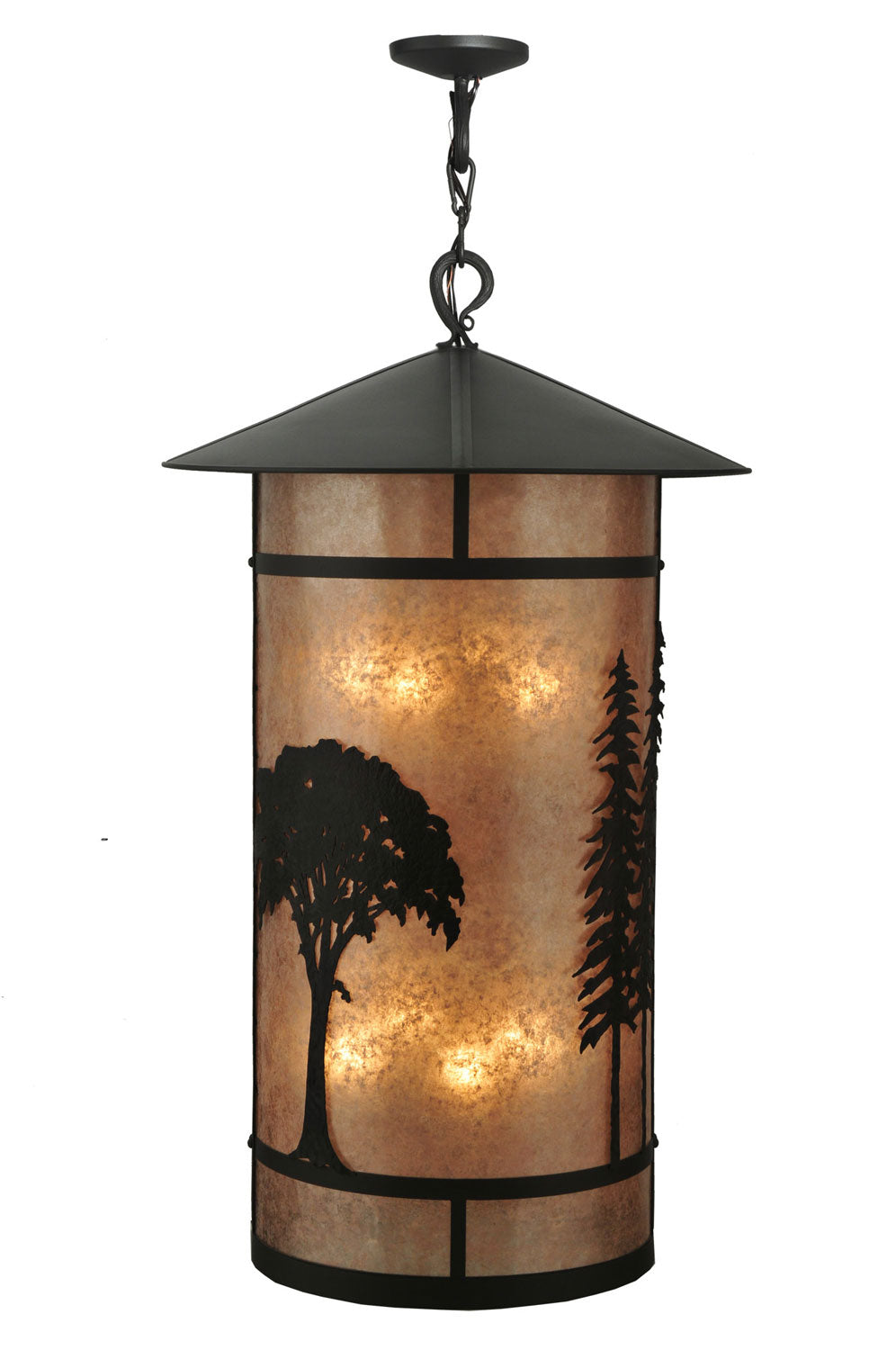 Meyda Tiffany - 107335 - Eight Light Pendant - Forest - Wrought Iron