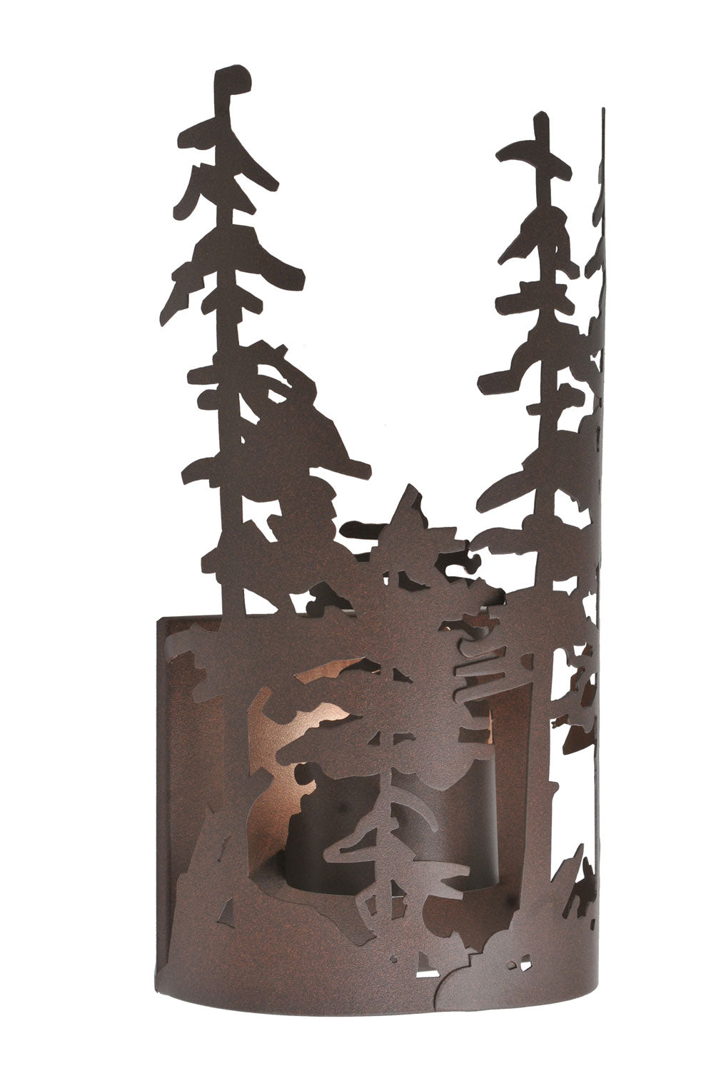 Meyda Tiffany - 107625 - One Light Wall Sconce - Tall Pines - Caf Noir