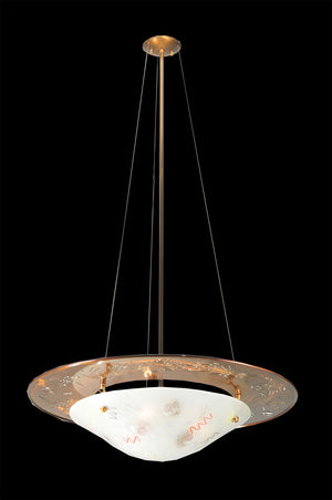 Meyda Tiffany - 107810 - 31"Pendant - Metro Fusion - Transparent Copper