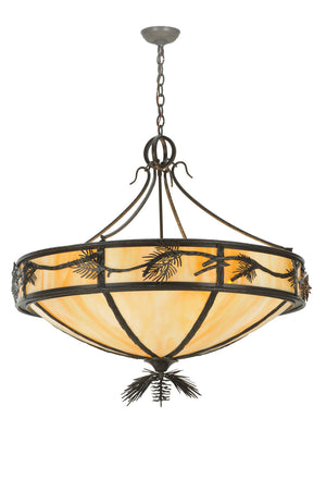 Meyda Tiffany - 108049 - Eight Light Pendant - Lone Pine - Timeless Bronze