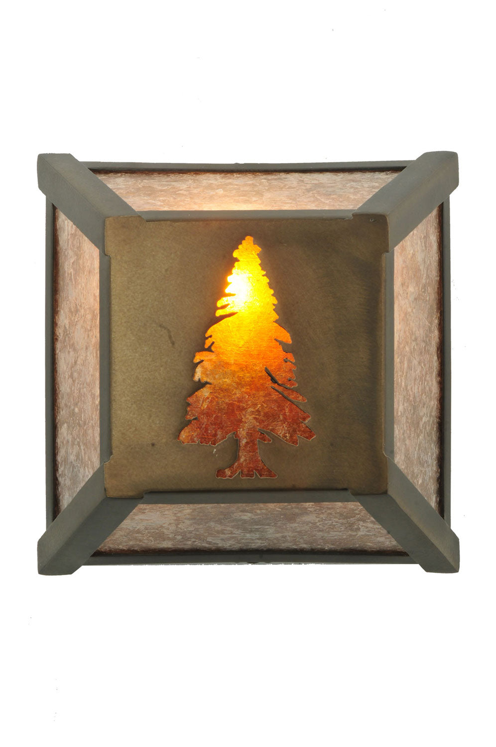 Meyda Tiffany - 108096 - One Light Wall Sconce - Tall Pines - Antique Copper