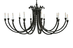 Meyda Tiffany - 108852 - 12 Light Chandelier - Oak Bough - Timeless Bronze