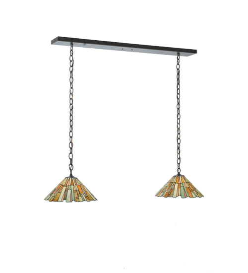 Meyda Tiffany - 109315 - Two Light Island Pendant - Delta - Timeless Bronze