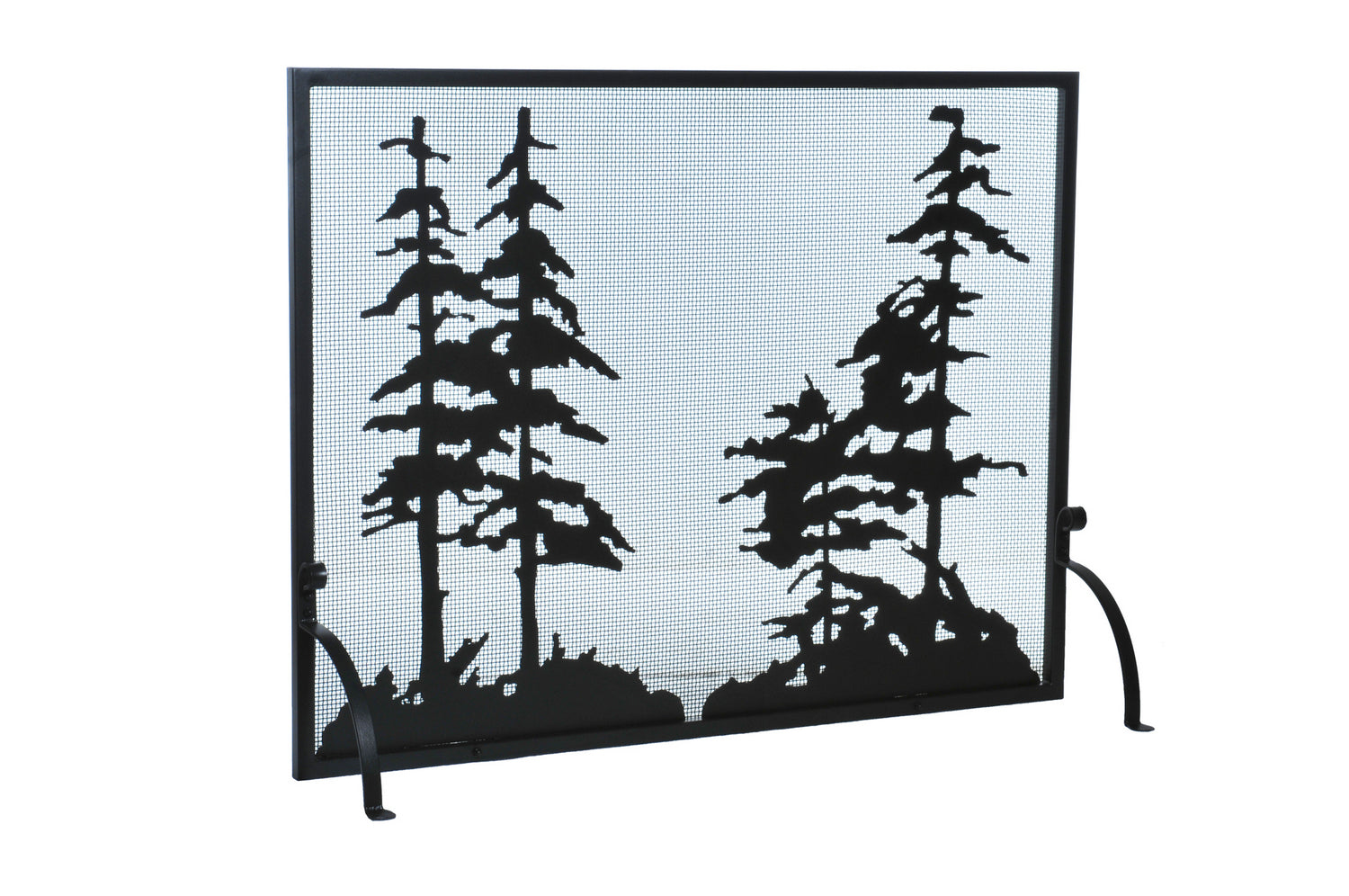 Meyda Tiffany - 109441 - Fireplace Screen - Tall Pines - Textured Black