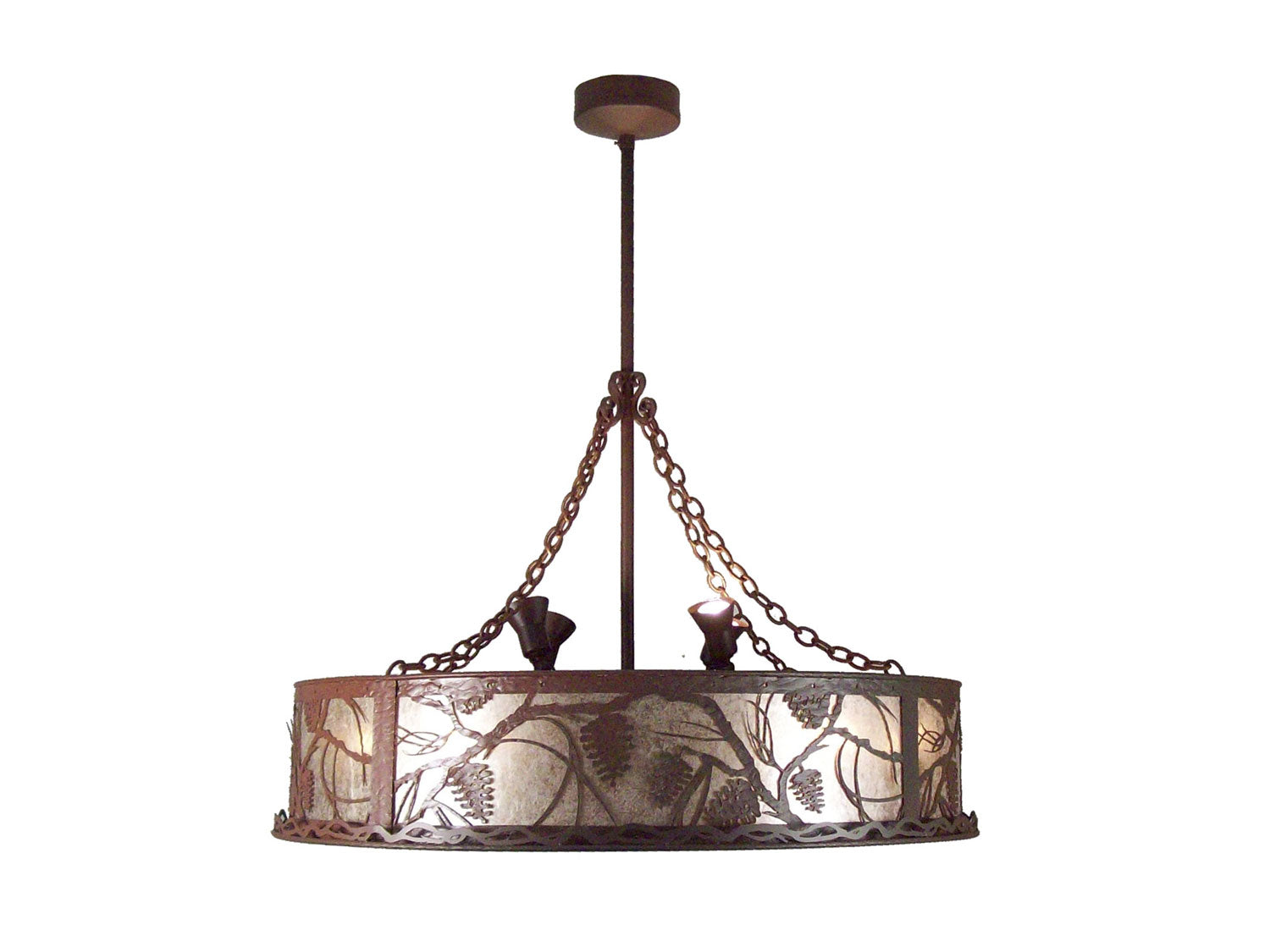 Meyda Tiffany - 109778 - 12 Light Chandelier - Whispering Pines - Wrought Iron