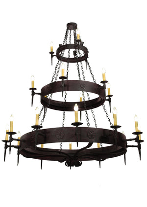 Meyda Tiffany - 110046 - 21 Light Chandelier - Warwick - Dark Roast