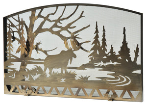 Meyda Tiffany - 111149 - Fireplace Screen - Moose Creek - Antique Copper