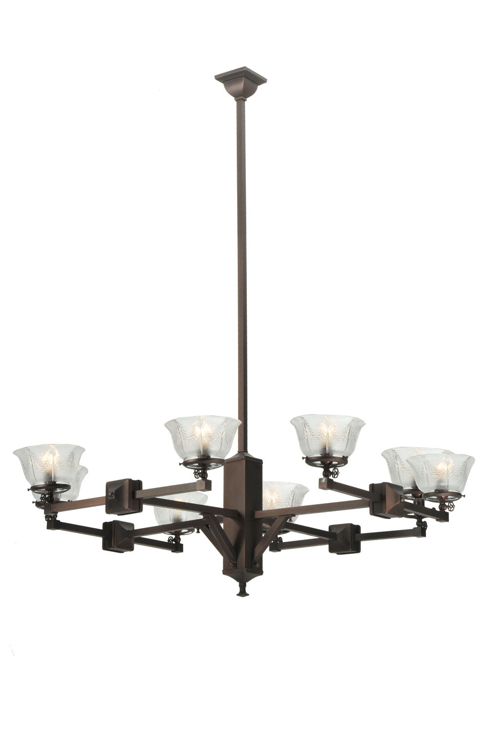 Meyda Tiffany - 111189 - Eight Light Chandelier - Revival - Mahogany Bronze