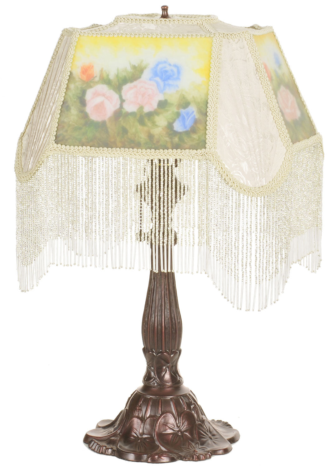 Meyda Tiffany - 20286 - One Light Accent Lamp - Reverse Painted - Antique