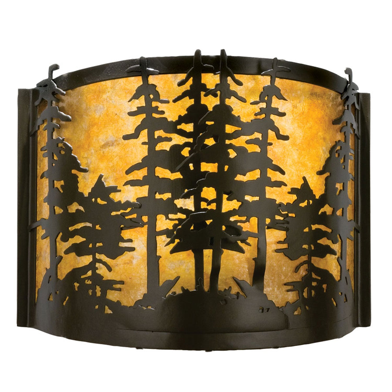 Meyda Tiffany - 23824 - One Light Wall Sconce - Tall Pines - Timeless Bronze