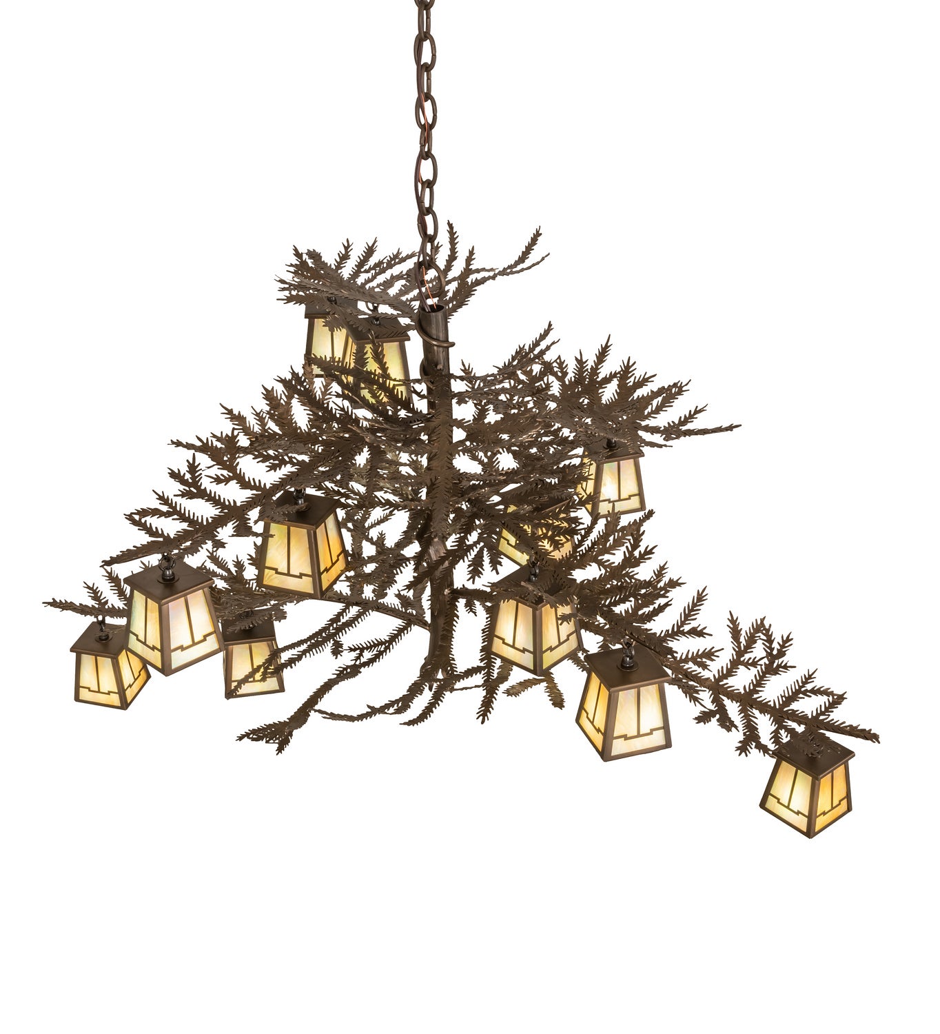 Meyda Tiffany - 50914 - 12 Light Chandelier - Pine Branch - Antique Copper