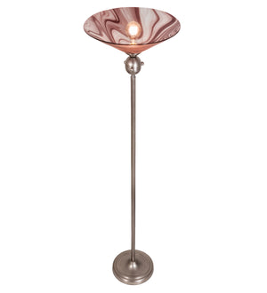 Meyda Tiffany - 70846 - One Light Torchiere - Deco Ball - Nickel