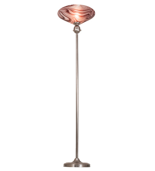 Meyda Tiffany - 70846 - One Light Torchiere - Deco Ball - Nickel