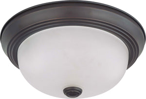 Nuvo Lighting - 60-3145 - Two Light Flush Mount - Close to Ceiling Mahogany Bronze - Mahogany Bronze